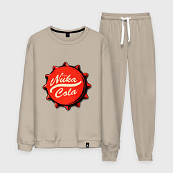 Костюм хлопковый мужской Nuka Cola Fallout, цвет: миндальный