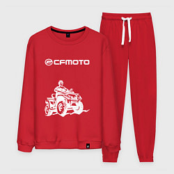 Костюм хлопковый мужской CFmoto СФ мото КВАДРОЦИКЛ, цвет: красный