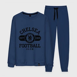 Костюм хлопковый мужской Chelsea Football Club, цвет: тёмно-синий