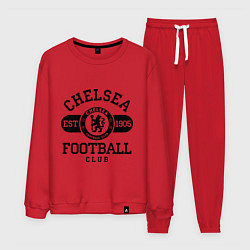 Костюм хлопковый мужской Chelsea Football Club, цвет: красный