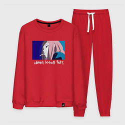 Костюм хлопковый мужской Never knows best color, цвет: красный