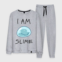 Костюм хлопковый мужской I AM SLIME, цвет: меланж