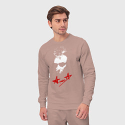 Костюм хлопковый мужской Константин Кинчев - Алиса, цвет: пыльно-розовый — фото 2