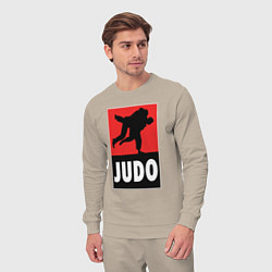 Костюм хлопковый мужской Judo, цвет: миндальный — фото 2