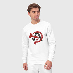 Костюм хлопковый мужской АНАРХИЯ ANARCHY Z, цвет: белый — фото 2