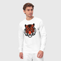 Костюм хлопковый мужской Мой Тигр, цвет: белый — фото 2