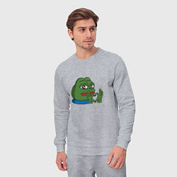 Костюм хлопковый мужской Pepe love пепе лов, цвет: меланж — фото 2