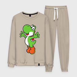 Костюм хлопковый мужской Yoshi, цвет: миндальный