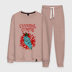 Костюм хлопковый мужской Cannibal Corpse Труп Каннибала, цвет: пыльно-розовый