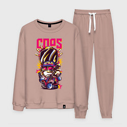 Костюм хлопковый мужской Полицейский, цвет: пыльно-розовый