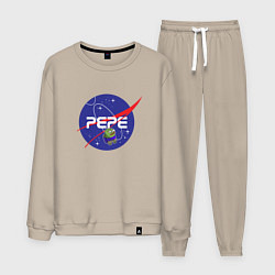 Костюм хлопковый мужской Pepe Pepe space Nasa, цвет: миндальный