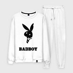 Костюм хлопковый мужской BAD BOY PLAYBOY, цвет: белый