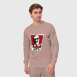 Костюм хлопковый мужской McGregor ufc, цвет: пыльно-розовый — фото 2