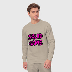 Костюм хлопковый мужской Squid Game Pinker, цвет: миндальный — фото 2