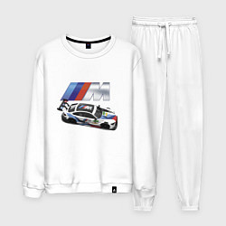 Костюм хлопковый мужской BMW Great Racing Team, цвет: белый