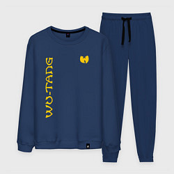 Костюм хлопковый мужской WU TANG CLAN LOGO YELLOW, цвет: тёмно-синий