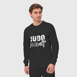 Костюм хлопковый мужской Style Judo, цвет: черный — фото 2