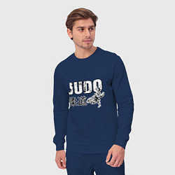 Костюм хлопковый мужской Style Judo, цвет: тёмно-синий — фото 2