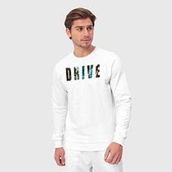 Костюм хлопковый мужской DRIVE film, цвет: белый — фото 2