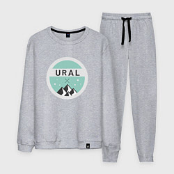 Костюм хлопковый мужской УРАЛ 01, цвет: меланж