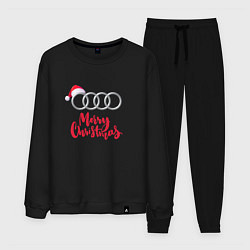 Костюм хлопковый мужской AUDI MERRY CHRISTMAS, цвет: черный