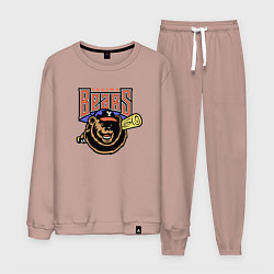 Костюм хлопковый мужской Yakima Bears - baseball team, цвет: пыльно-розовый