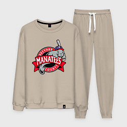 Костюм хлопковый мужской Brevard County Manatees - baseball team, цвет: миндальный