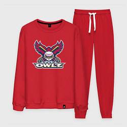 Костюм хлопковый мужской Orem Owlz - baseball team, цвет: красный