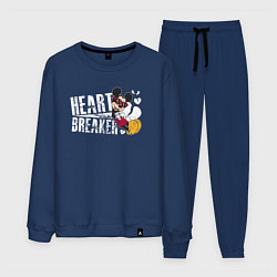 Костюм хлопковый мужской Mickey heart Breaker, цвет: тёмно-синий