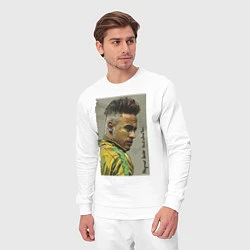 Костюм хлопковый мужской Neymar Junior - Brazil national team, цвет: белый — фото 2