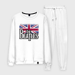 Костюм хлопковый мужской The Beatles Great Britain Битлз, цвет: белый