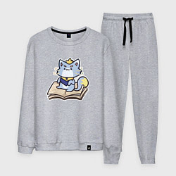 Костюм хлопковый мужской The Magical Cat Yuumi, цвет: меланж