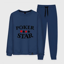 Костюм хлопковый мужской Poker Star, цвет: тёмно-синий