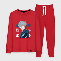 Костюм хлопковый мужской Евангелион Neon Genesis Evangelion, Kaworu Nagisa, цвет: красный