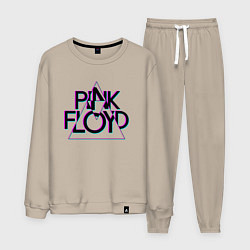 Костюм хлопковый мужской PINK FLOYD ПИНК ФЛОЙД ГЛИТЧ, цвет: миндальный
