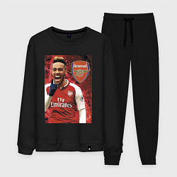 Костюм хлопковый мужской Arsenal, Pierre-Emerick Aubameyang, цвет: черный