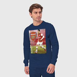 Костюм хлопковый мужской Arsenal, Mesut Ozil, цвет: тёмно-синий — фото 2