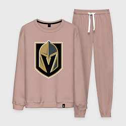 Костюм хлопковый мужской Vegas Golden Knights , Вегас Голден Найтс, цвет: пыльно-розовый