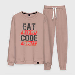 Мужской костюм EAT SLEEP CODE REPEAT