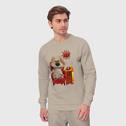 Костюм хлопковый мужской Говорящий Бен, цвет: миндальный — фото 2