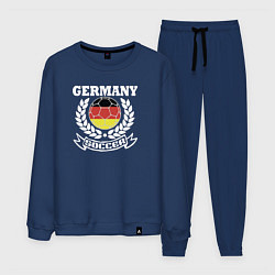 Костюм хлопковый мужской Футбол Германия, цвет: тёмно-синий