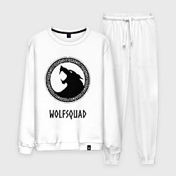 Костюм хлопковый мужской WOLFSQUAD, цвет: белый