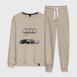 Костюм хлопковый мужской Audi Concept Sketch, цвет: миндальный