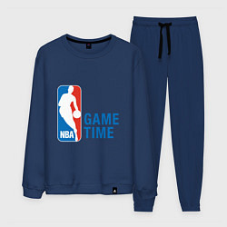 Костюм хлопковый мужской NBA Game Time, цвет: тёмно-синий