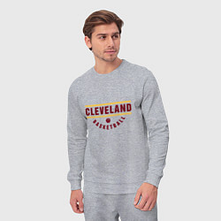 Костюм хлопковый мужской Cleveland - Basketball, цвет: меланж — фото 2