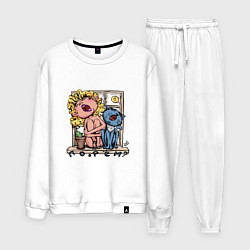 Костюм хлопковый мужской Поорём?, цвет: белый