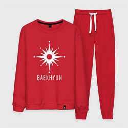 Костюм хлопковый мужской Exo BAEKHYUN, цвет: красный