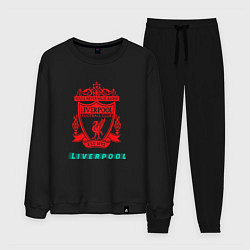 Костюм хлопковый мужской LIVERPOOL Liverpool, цвет: черный