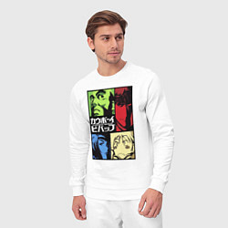 Костюм хлопковый мужской Space cowboys, цвет: белый — фото 2