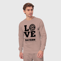 Костюм хлопковый мужской Bayern Love Классика, цвет: пыльно-розовый — фото 2